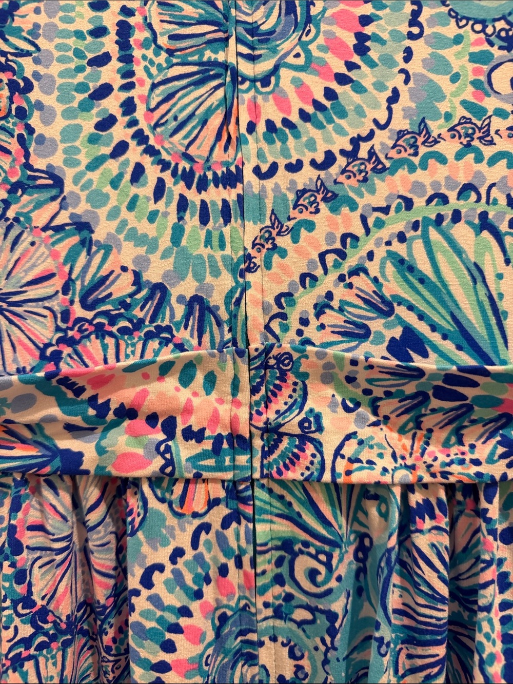 Lilly Pulitzer Blue Pink Green Paisley Maxi Dress - Picture 5 of 10